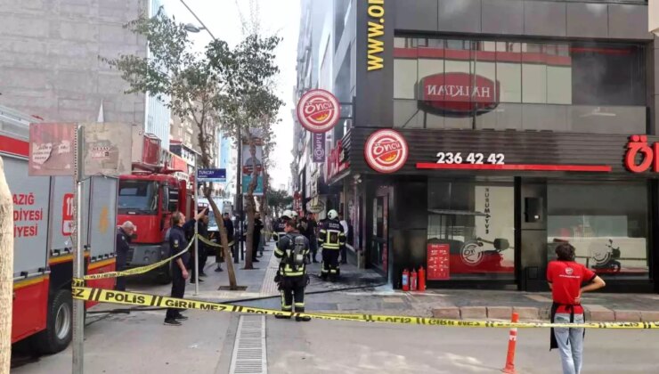 Elazığ’da Dönerci Yangını: İki Çalışan Hastaneye Kaldırıldı