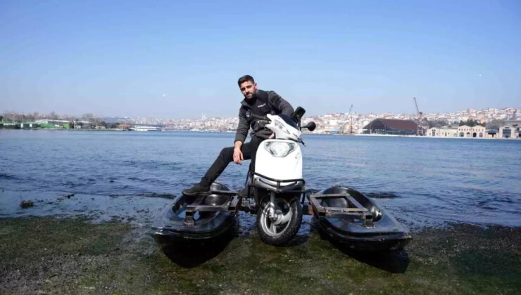 Genç Tamirci, Motosiklet ve Kano’yu Birleştirerek ‘Motokano’ Projesini Hayata Geçirdi