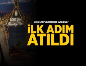 Esra Erol'un kardeşi Eda Erol evlilik yolunda ilk adımı attı! 'Milyon kez evet'