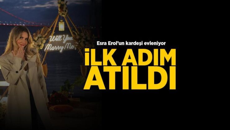Esra Erol'un kardeşi Eda Erol evlilik yolunda ilk adımı attı! 'Milyon kez evet'