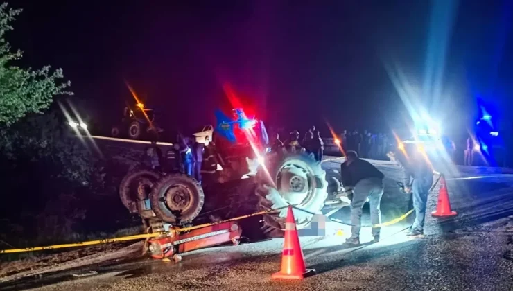 Çorum’da Devrilen Traktörün Sürücüsü Hayatını Kaybetti
