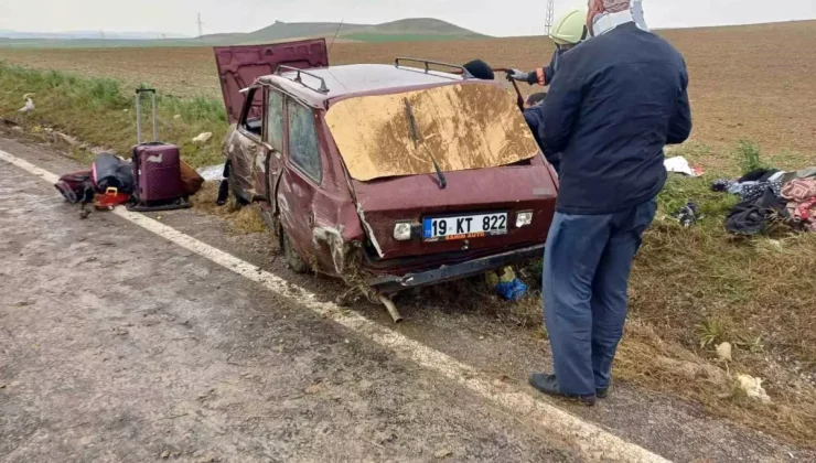 Çorum’da Kontrolden Çıkan Otomobil Takla Attı: 6 Yaralı