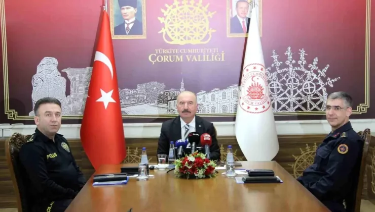 Çorum’da Suç Oranlarında Önemli Azalma Yaşandı