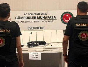 Hakkari’de 300 kilogram afyon sakızı ele geçirildi