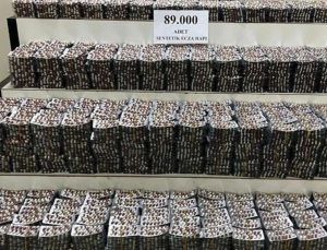 Balıkesir’de 89 bin sentetik ecza hapı ele geçirildi