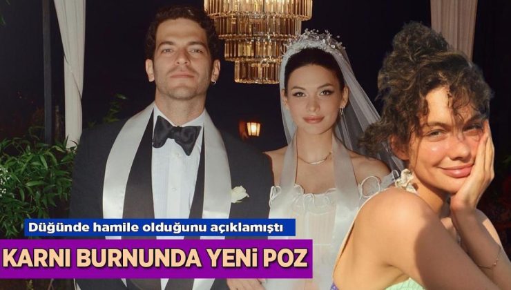 Bebeğinin cinsiyetini açıklamıştı! Beste Kökdemir'den karnı burnunda yeni poz