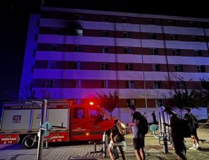 Bursa’da erkek öğrenci yurdunda yangın