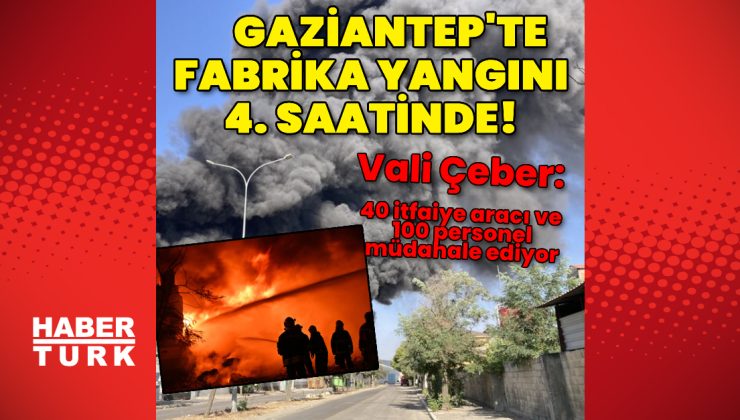 Gaziantep’te geri dönüşüm fabrikasında yangın