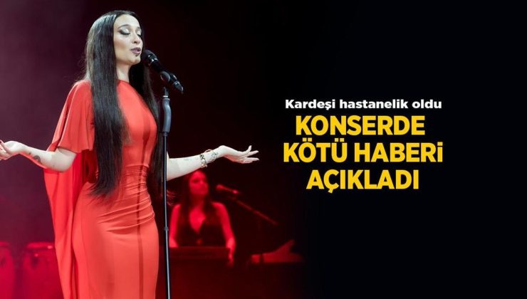 Kardeşi hastanelik oldu! Melike Şahin üzücü haberi Harbiye konserinde açıkladı