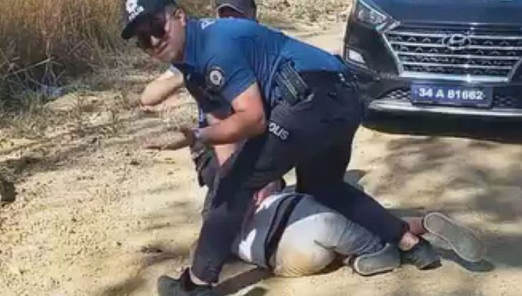 Yangın çıkarıp polise saldırdı