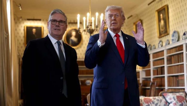 ABD Başkanı Trump İngiltere Başbakanı Starmer ile görüştü