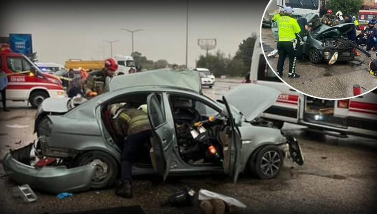 Ankara'da korkunç kaza! Otomobil, park halindeki tankere çarptı: 3 ölü, 2 yaralı