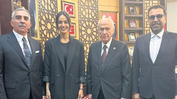 Bahçeli sanatçıları makamında kabul etti