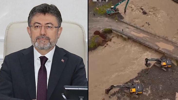 Bakan Yumaklı'dan Karadeniz Bölgesi'ndeki sellere ilişkin açıklama: 183 personelimizle sahadayız