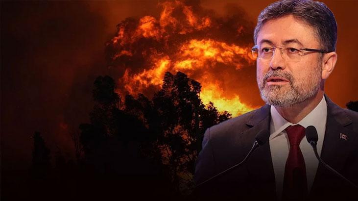 Bakan Yumaklı'dan, Türkiye genelindeki yangınlara ilişkin açıklama geldi