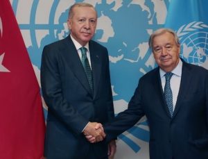 Cumhurbaşkanı Erdoğan, BM Genel Sekreteri Guterres ile görüştü