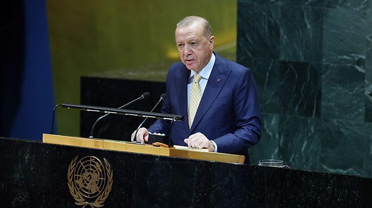 Cumhurbaşkanı Erdoğan BM'de konuştu: Filistin davası artık dünyaya mal oldu