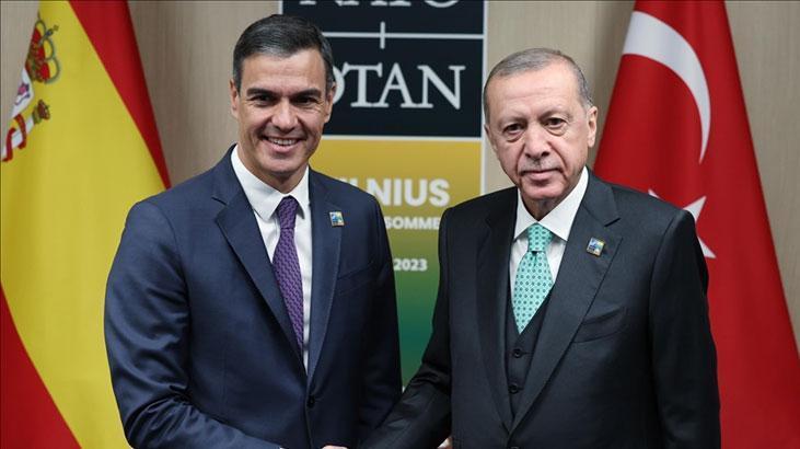 Cumhurbaşkanı Erdoğan, İspanya Başbakanı Sanchez ile telefonda görüştü! Bölgesel ve küresel konular ele alındı