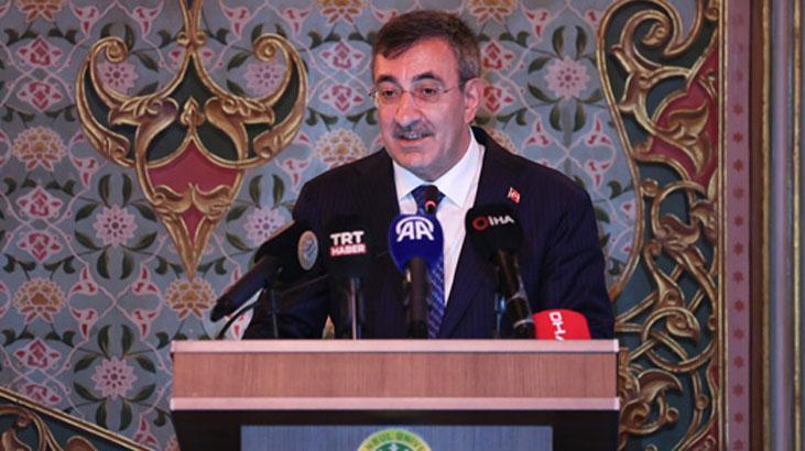 Cumhurbaşkanı Yardımcısı Yılmaz, 'Geçmişten Günümüze Türkçenin İmlası Uluslararası Sempozyumu'nda konuştu