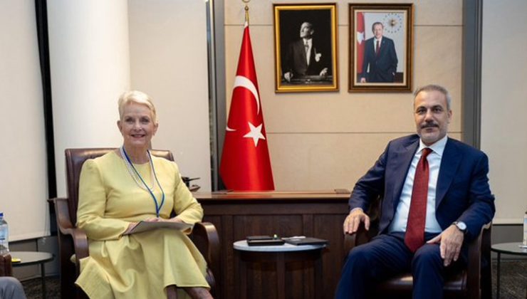 Dışişleri Bakanı Hakan Fidan, BM Dünya Gıda Programı yetkilisi McCain ile görüştü