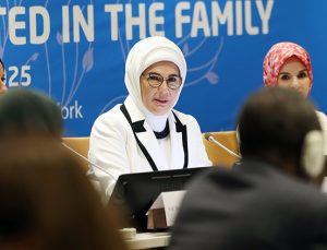 Emine Erdoğan BM Genel Merkezi’ndeki etkinlikte konuştu: ‘Ailenin yapısı, insanlığı bekleyen yarınların habercisidir’