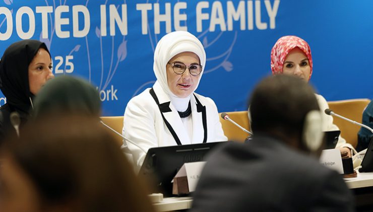 Emine Erdoğan BM Genel Merkezi’ndeki etkinlikte konuştu: ‘Ailenin yapısı, insanlığı bekleyen yarınların habercisidir’