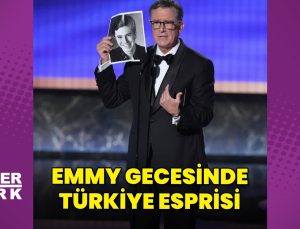 Emmy gecesinde Stephen Colbert’ten Türkiye esprisi