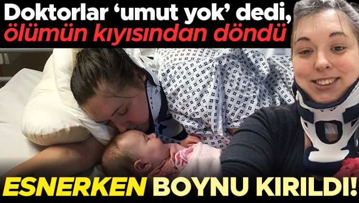 Esnerken boynu kırıldı, ölümün kıyısından döndü! ‘Yüzde 50 yaşama şansım vardı’