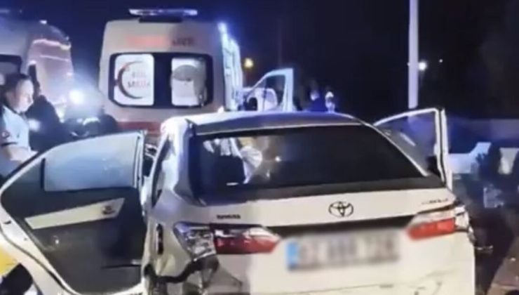 Gaziantep’te çarpışan 2 otomobil takla attı: 1 ölü, 3 ağır yaralı