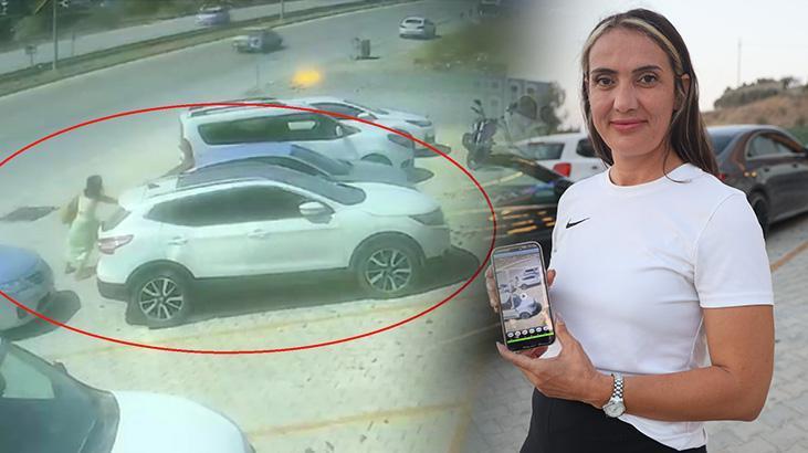 Hareket eden aracı tek eliyle durdurdu, gücüyle şaşırttı: Sporun faydası varmış