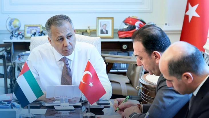 İçişleri Bakanı Yerlikaya, BAE'li mevkidaşı Saif bin Zayed ile telefonda görüştü