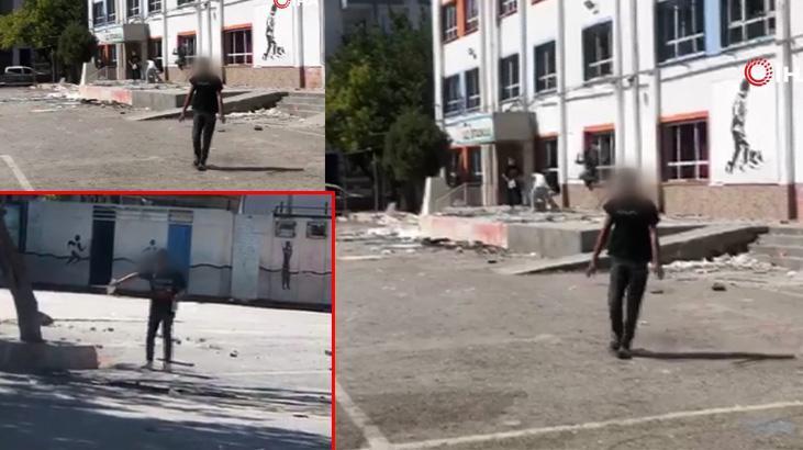 İzmir'de okul bahçesinde skandal görüntü! Kimlikleri tespit edildi