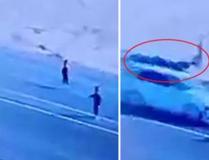 Kahreden haber… Yoldaki çocukları kurtarmak istedi!