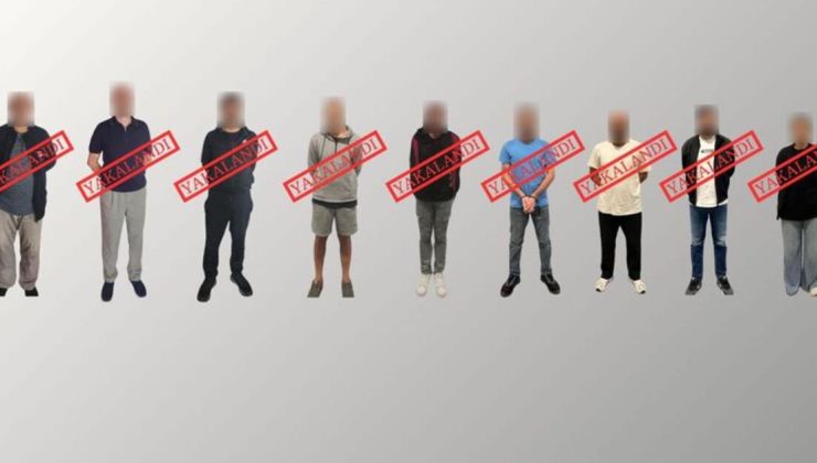 Kırmızı bültenle aranan 9 kişi yakalandı