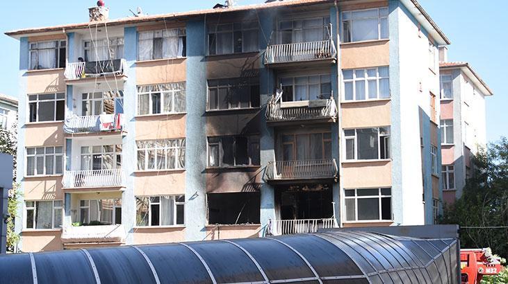 Konya'da 5 katlı binada yangın! 13 kişi dumandan etkilendi
