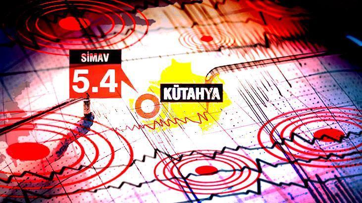 Kütahya'da 5.4 büyüklüğünde deprem! İstanbul, Bursa, İzmir'den hissedildi