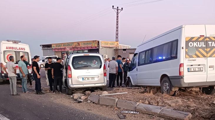Mardin'de zincirleme trafik kazası! 9 kişi yaralı