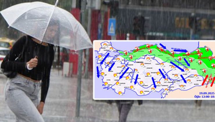 Meteoroloji saat verip uyardı! 3 bölgede şiddetli sağanak!