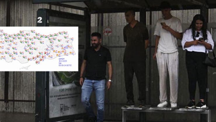Meteoroloji’den kritik uyarı! İç ve kuzey kesimlerde sıcaklık azalıyor… 6 bölgede sağanak!