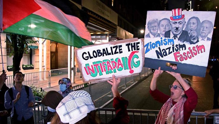 Netanyahu’ya ABD’de protesto: Gazze özgür olacak