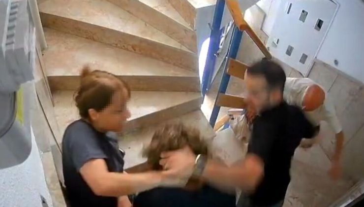 O anlar kamerada… Kedi besleme kavgasında kadın komşusunun burnunu kırdı!