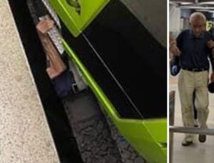 Öğrenciler şakalaşırken yaşlı adam raylara düştü