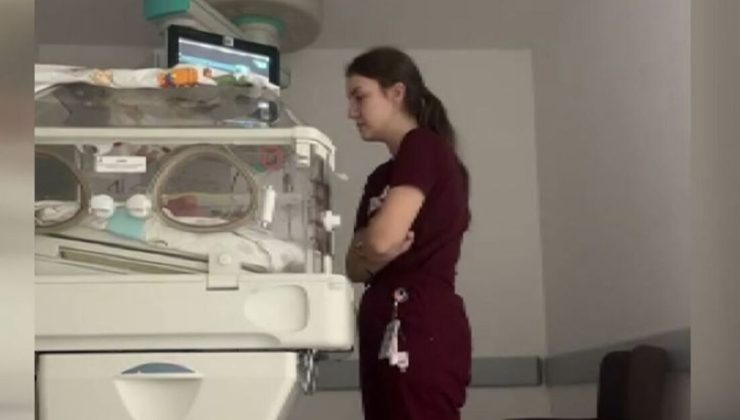 Pediatri doktorunun kuvöz başındaki nöbeti sosyal medyada ilgi gördü