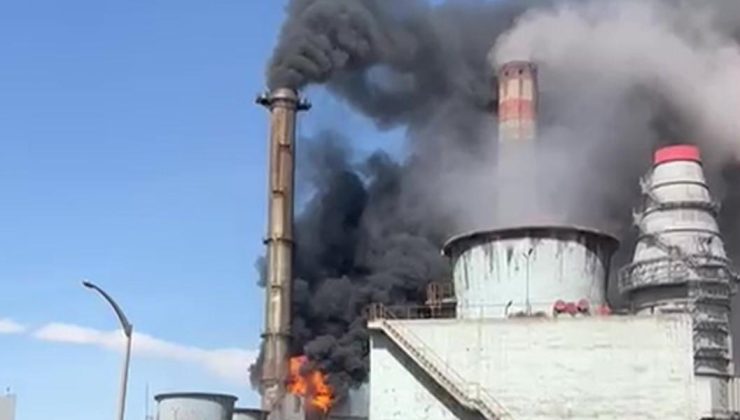 Sivas Kangal'daki termik santral yangını kontrol altında!