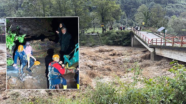SON DAKİKA Doğu Karadeniz sele teslim! Sabaha karşı köprü çöktü, Meteoroloji'den yeni uyarı geldi