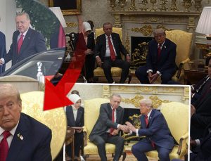 Trump ve Erdoğan görüşmesi dünya basınına damga vurdu: F-35’ler ve savunma anlaşmaları masadaydı! Dikkat çeken rozet detayı