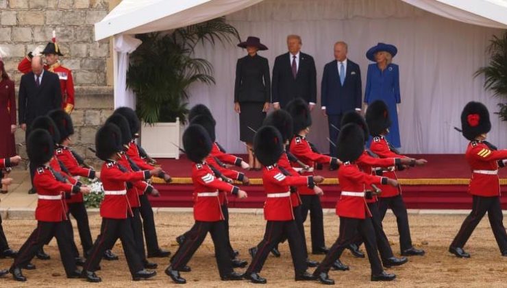 Trump’a İngiltere’de resmi törenli karşılama