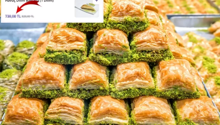 1 dilim baklavanın fiyatı, pes dedirtti