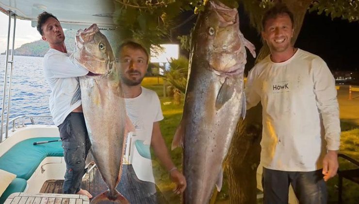 60 kiloluk dev oltaya takıldı! 25 bin liraya sattılar