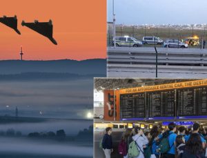 Almanya’da dron paniği sürüyor: Münih’ten sonra şimdi de Frankfurt ve kuzey bölgeleri! Litvanya’da havalimanı kapatıldı